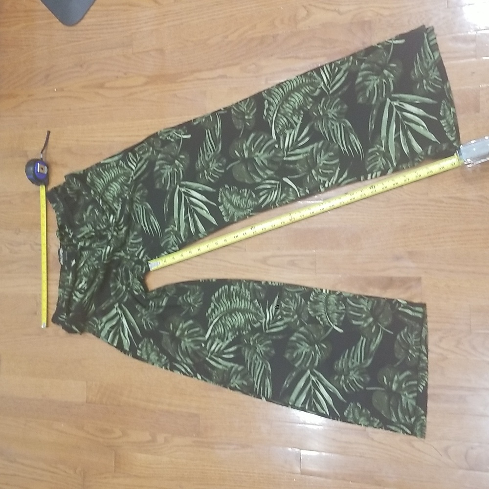 Tropical Split Leg Pants size L - Picture 3 of 6